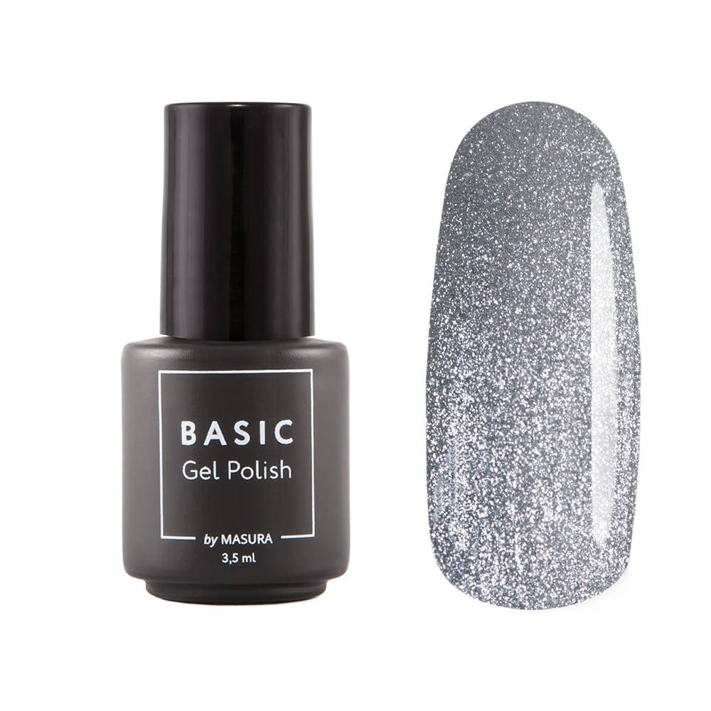 Гель-лак BASIC Вулканическое Серебро, 3,5 мл Гель-лак BASIC Вулканическое Серебро, 3,5 мл