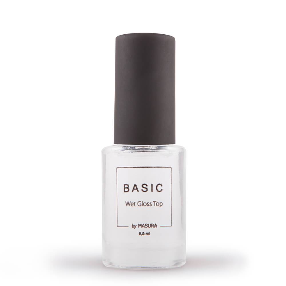 Топ-покрытие BASIC Wet Gloss Top с эффектом мокрого блеска, 6,5 мл Топ-покрытие BASIC Wet Gloss Top с эффектом мокрого блеска, 6,5 мл