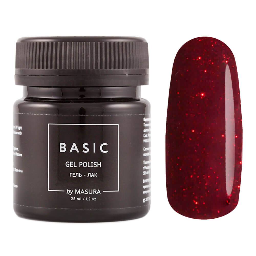 Гель-лак BASIC Искры Бордо, 35 мл Гель-лак BASIC Искры Бордо, 35 мл